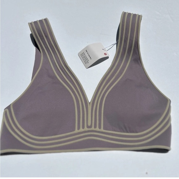 NWT Lululemon Get in Line Bra Violet Verbena/Chrome Size 4 - Picture 5 of 7
